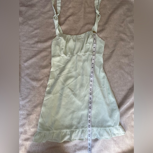 Abercrombie and Fitch Light Green Mini Dress with Tie Straps XS - Picture 6 of 7